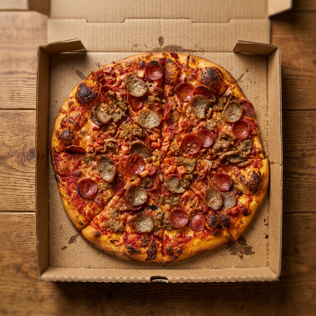 12" Meat Lovers.
